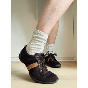 Y2K Athleisure Sneakers Brown/Tan Size 10 Streetwear Casual Summer vibes